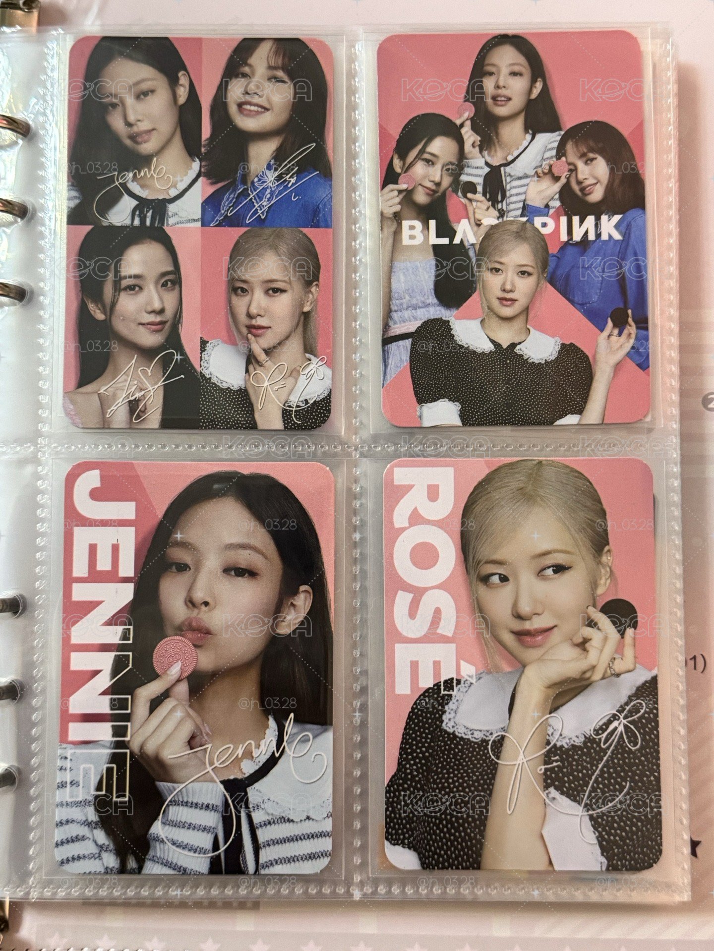 blackpink oreo代言卡