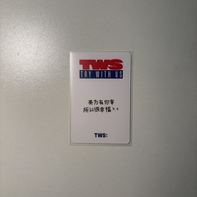 TWS 英宰｜中文卡背