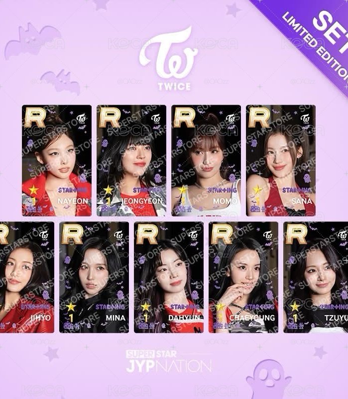 TWICE萬聖節遊戲卡 兩張