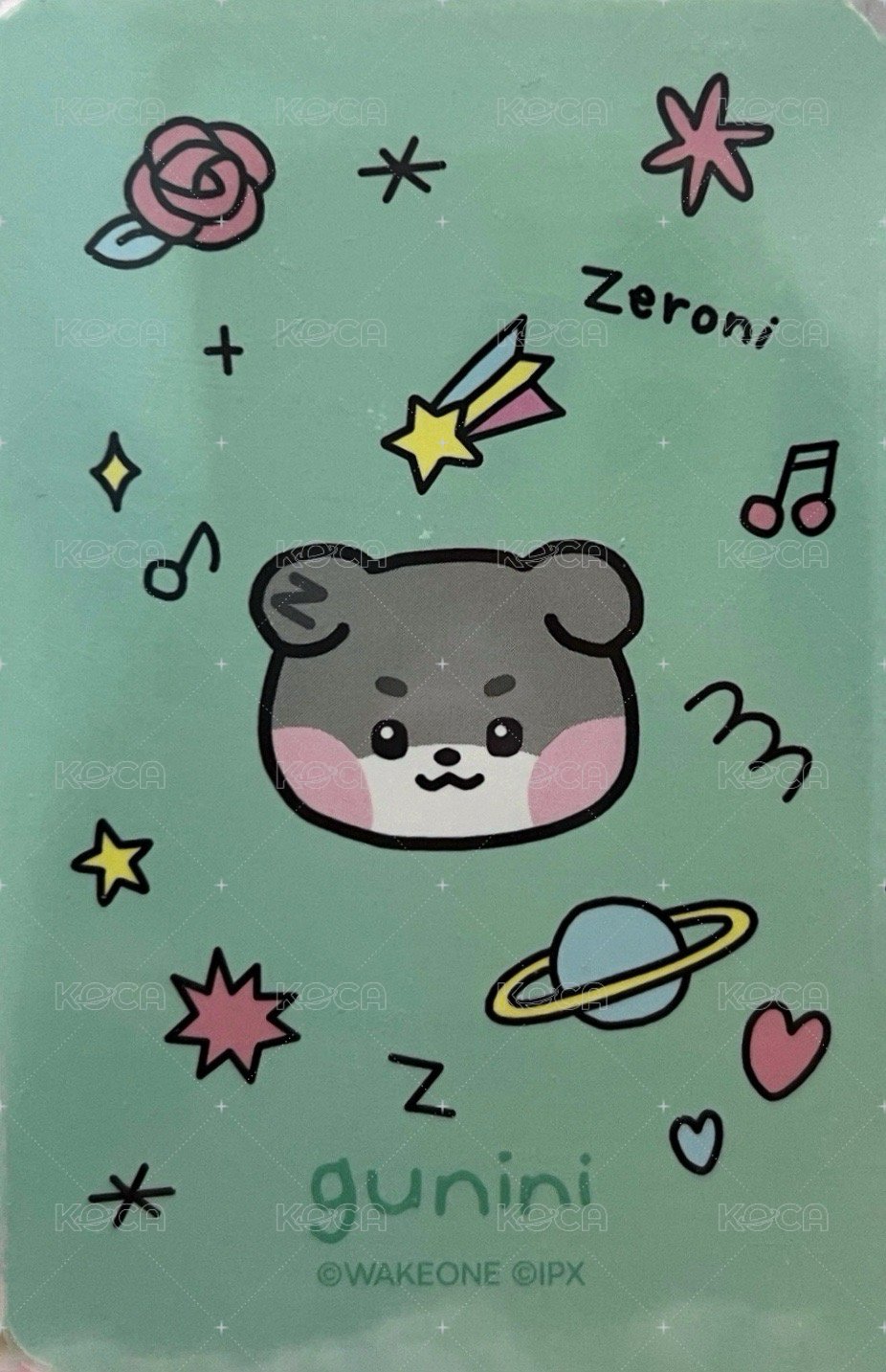 zeroni 周邊卡 外套卡 背面