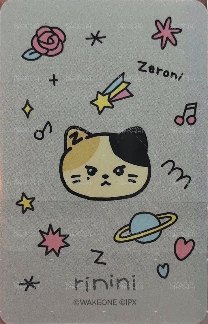 zeroni 周邊卡 外套卡 背面