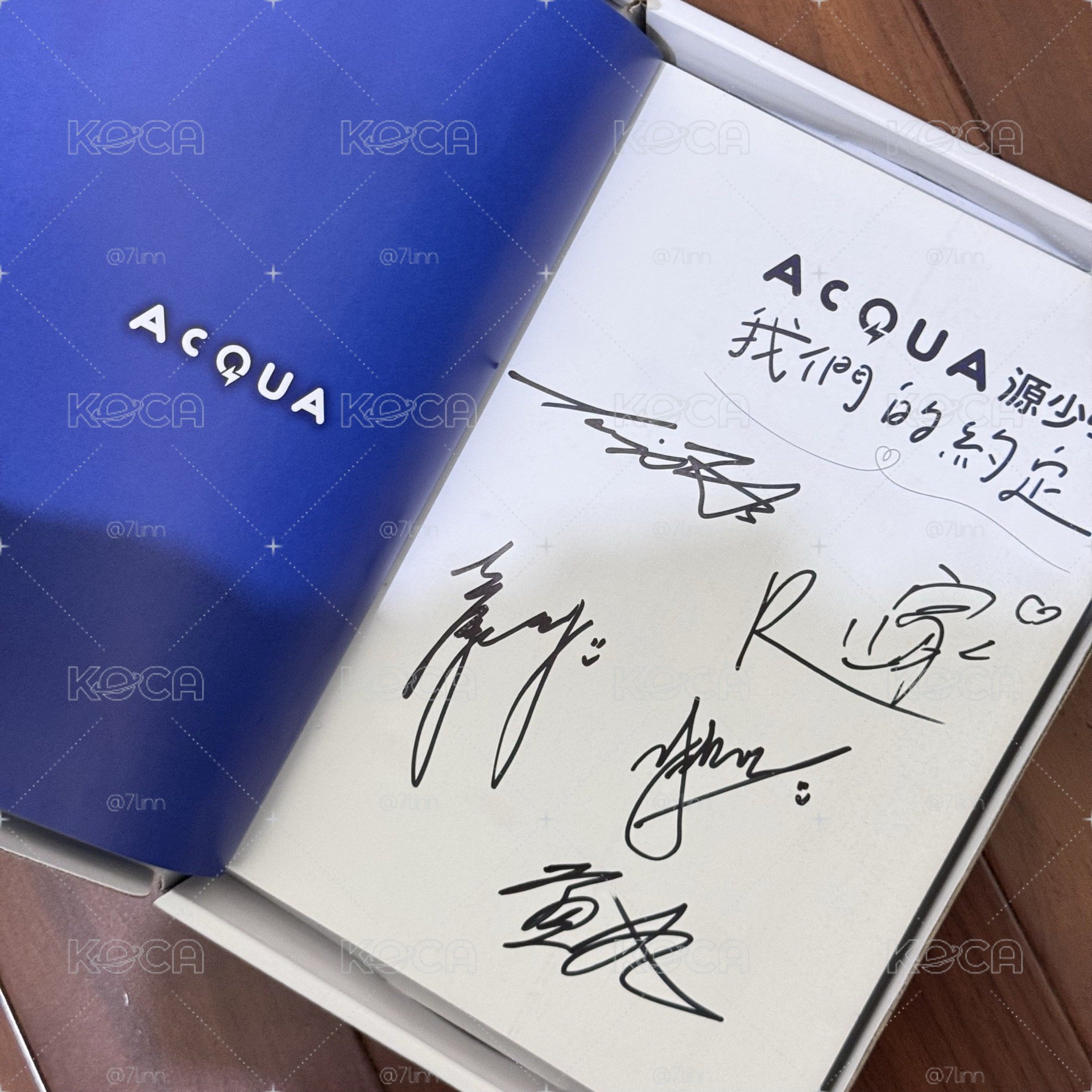 AcQUA源少年 我們的約定寫真書，全員親簽，全新僅拆封
