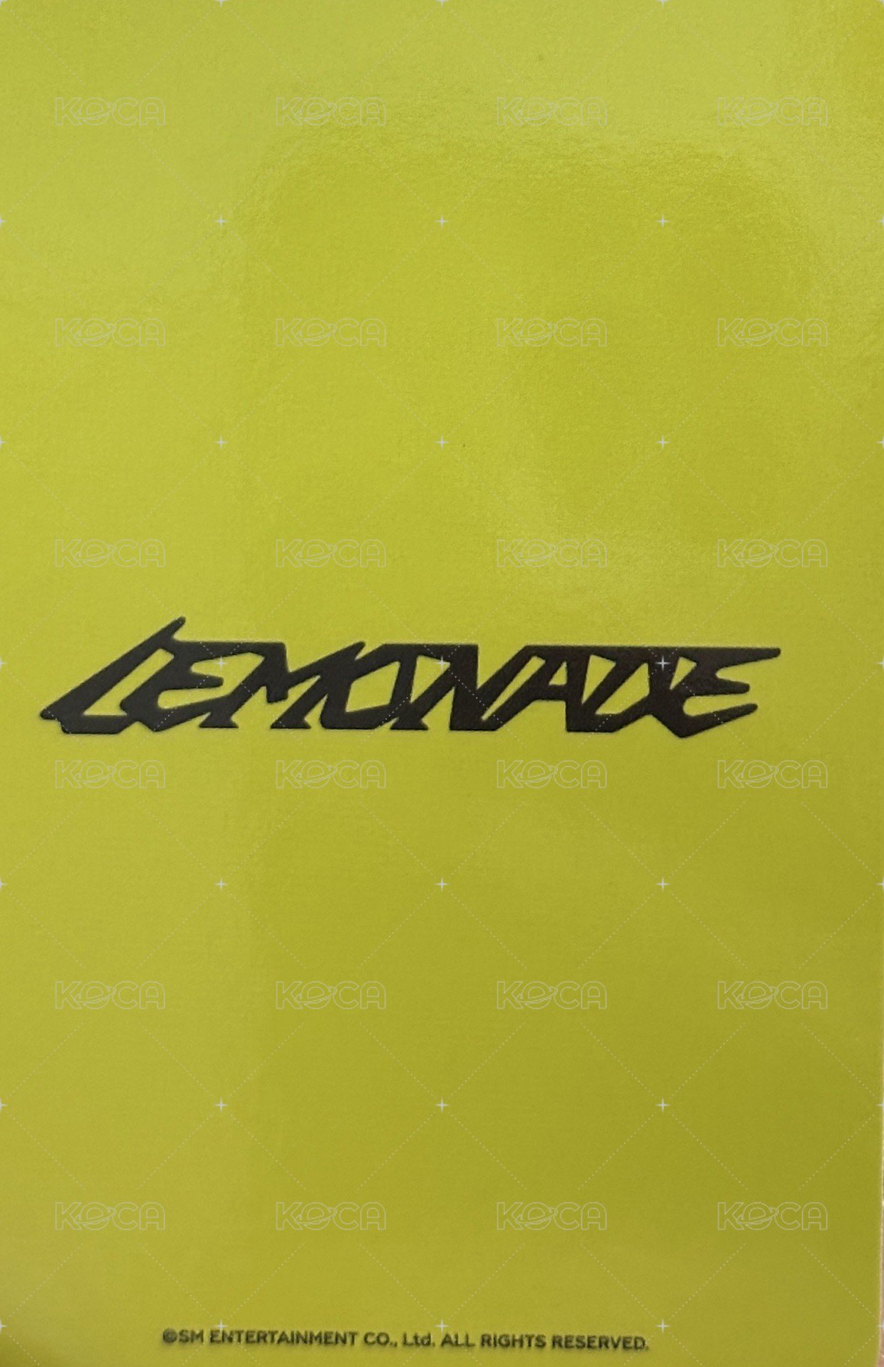 LEMONADE 快閃 LEMONADE ver. 隨機卡 官拍寧 背面