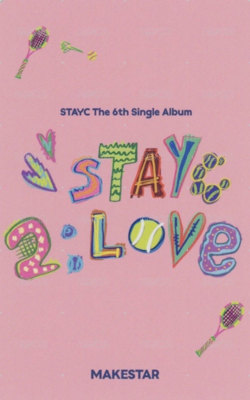2:LOVE ms 預售 特典卡  背面