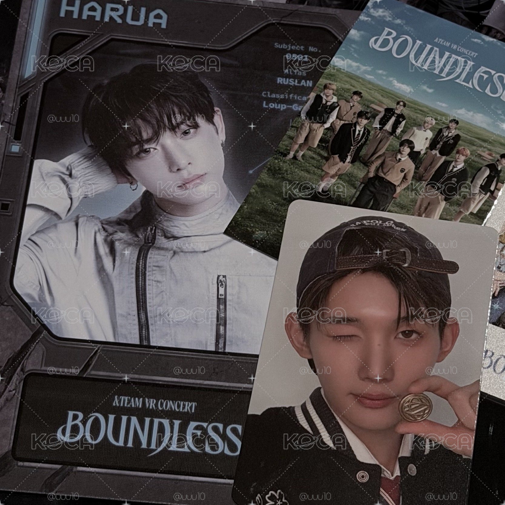 &TEAM VR CONCERT JO鈕扣卡+HARUA明信片+海報