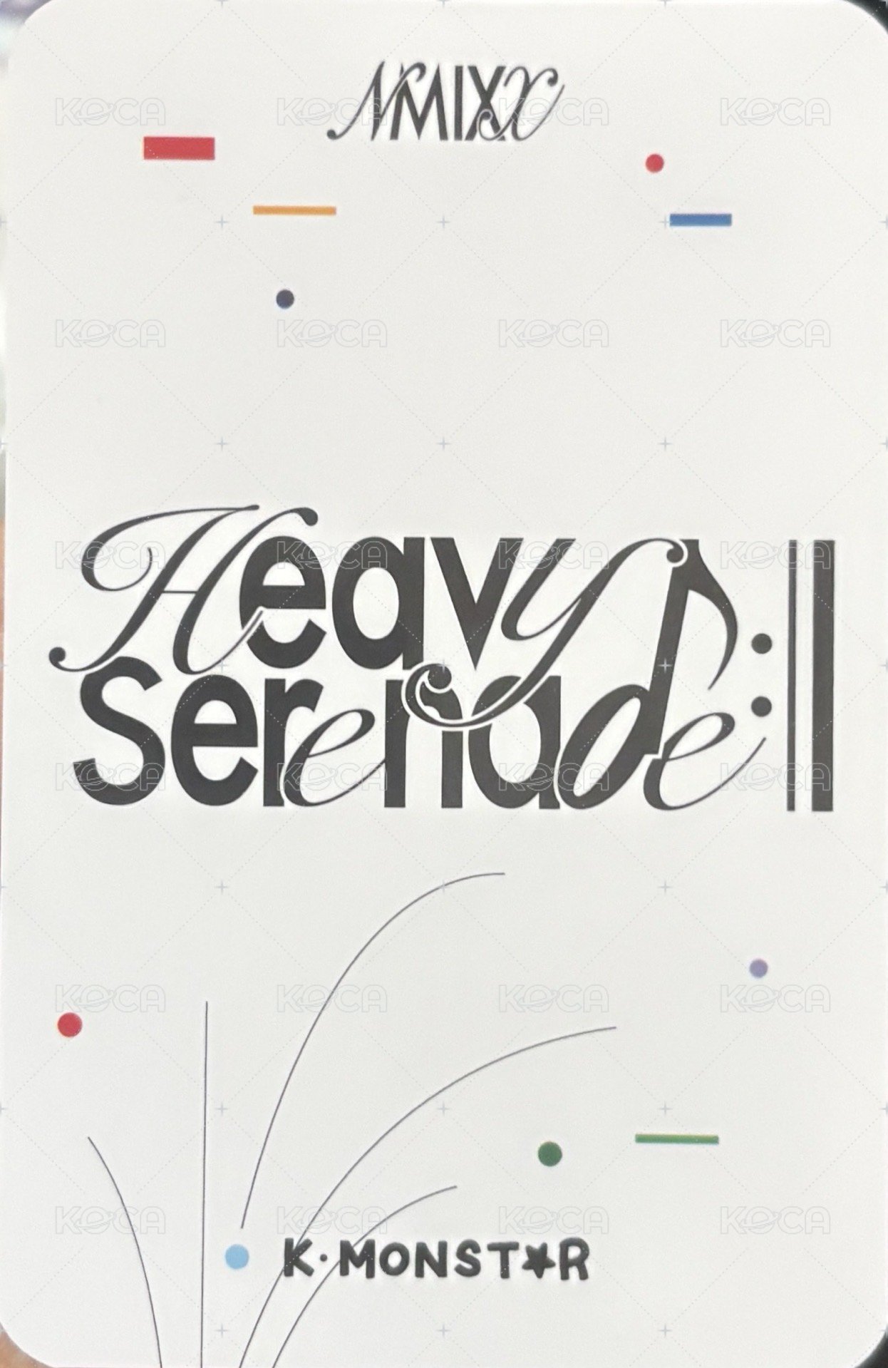 Heavy Serenade km 幸運卡  背面