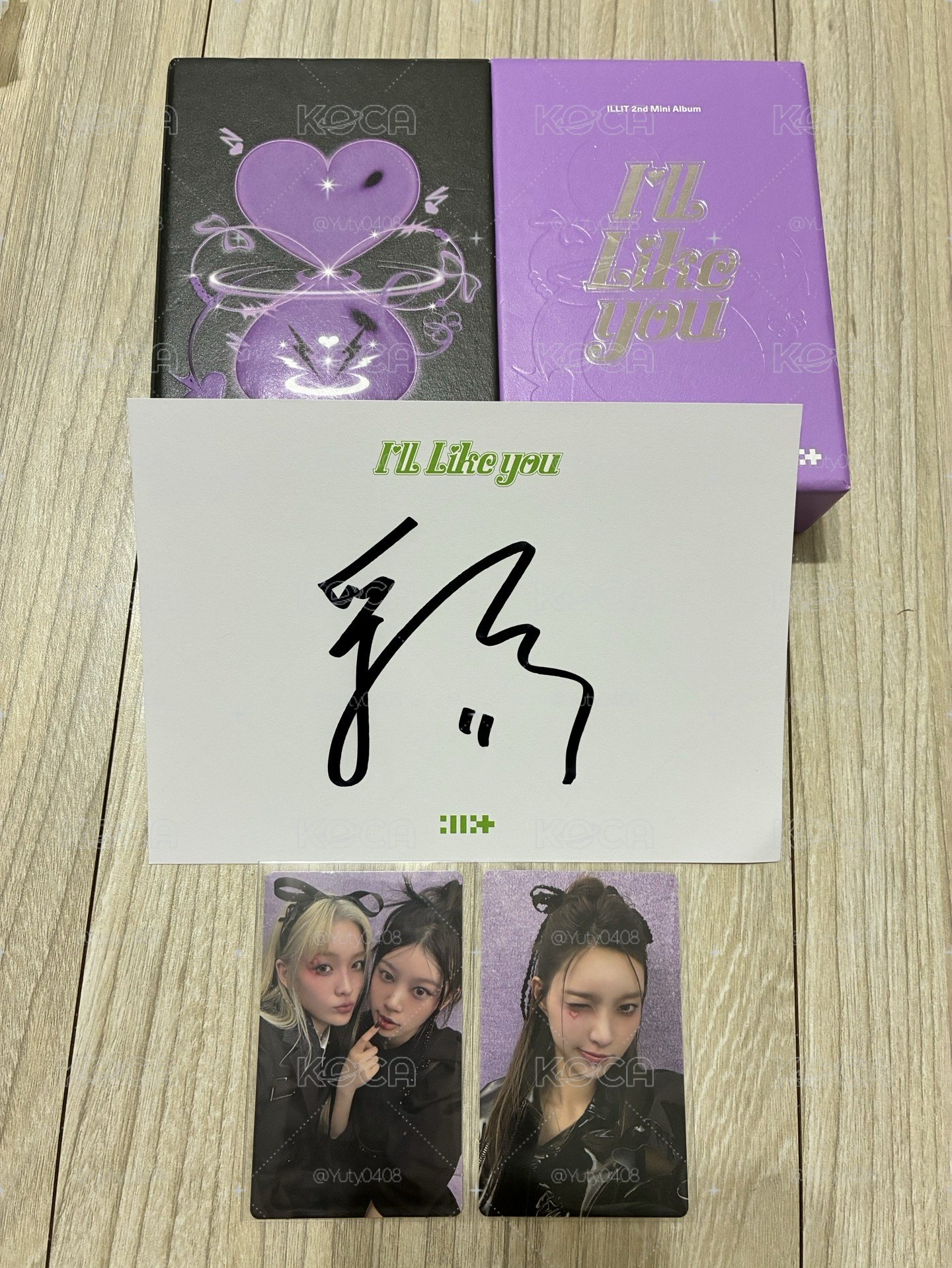 illit 美版親簽 iroha 