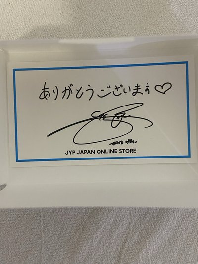 jyp japan感謝卡