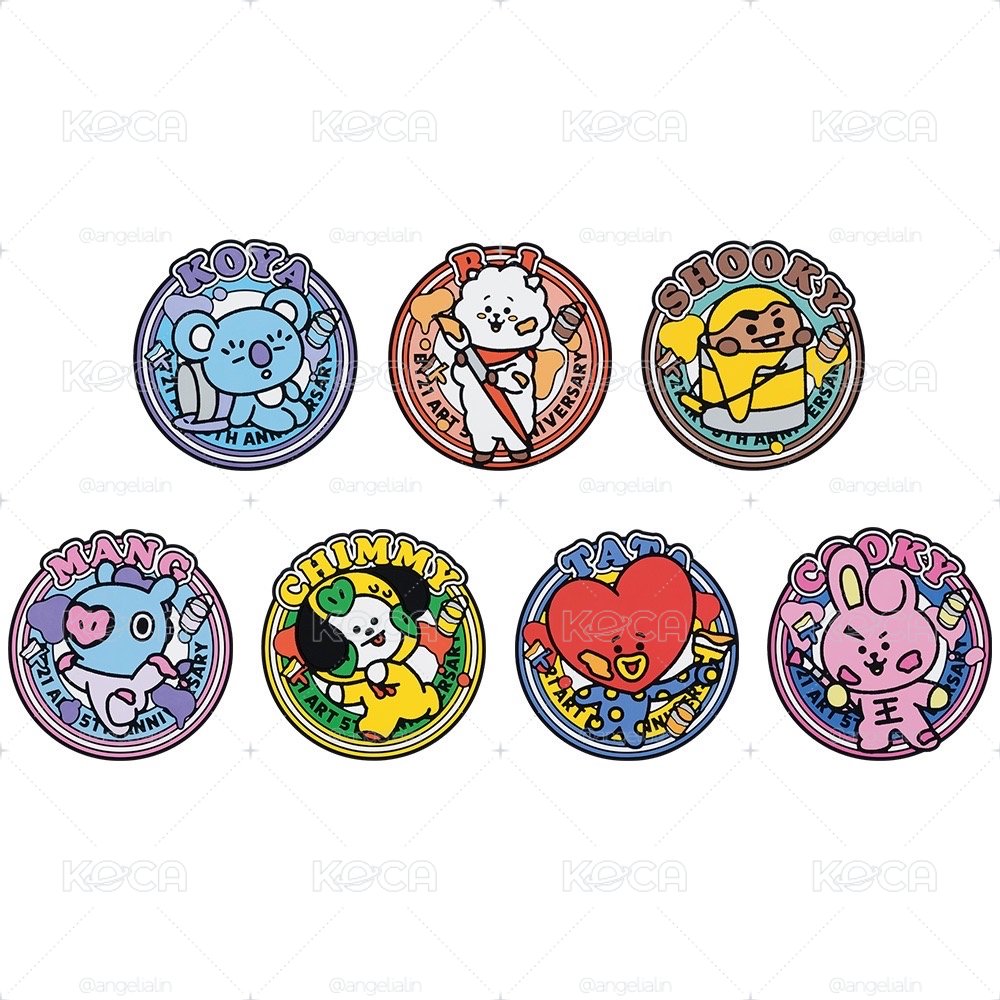 【一番賞】BT21 五周年（G賞）軟膠杯墊 CHIMMY