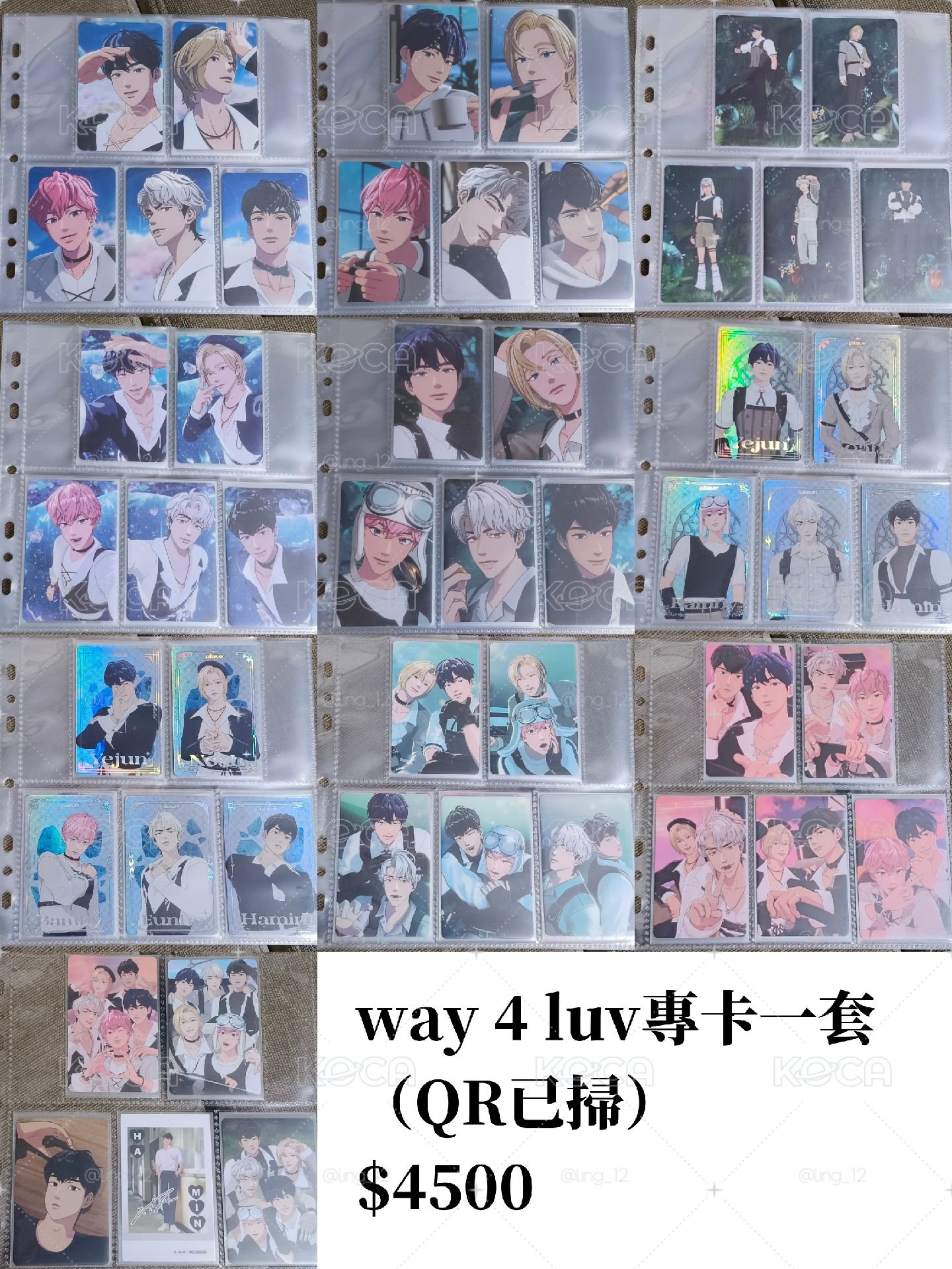 PLAVE W4L專卡一套（+$500）