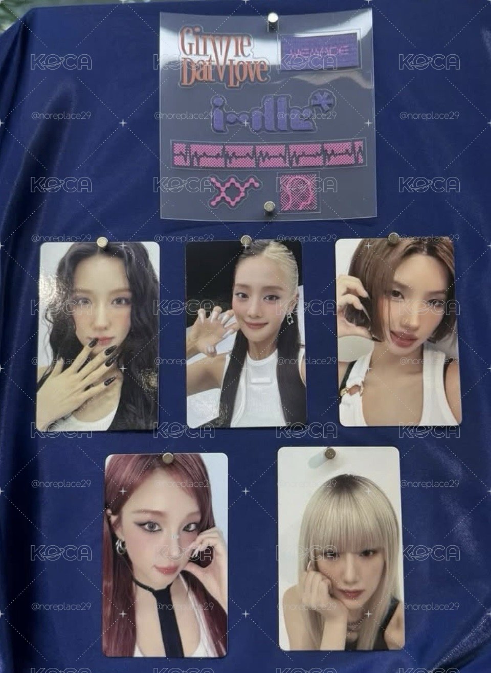 i-dle MD小卡一套五張+貼紙 