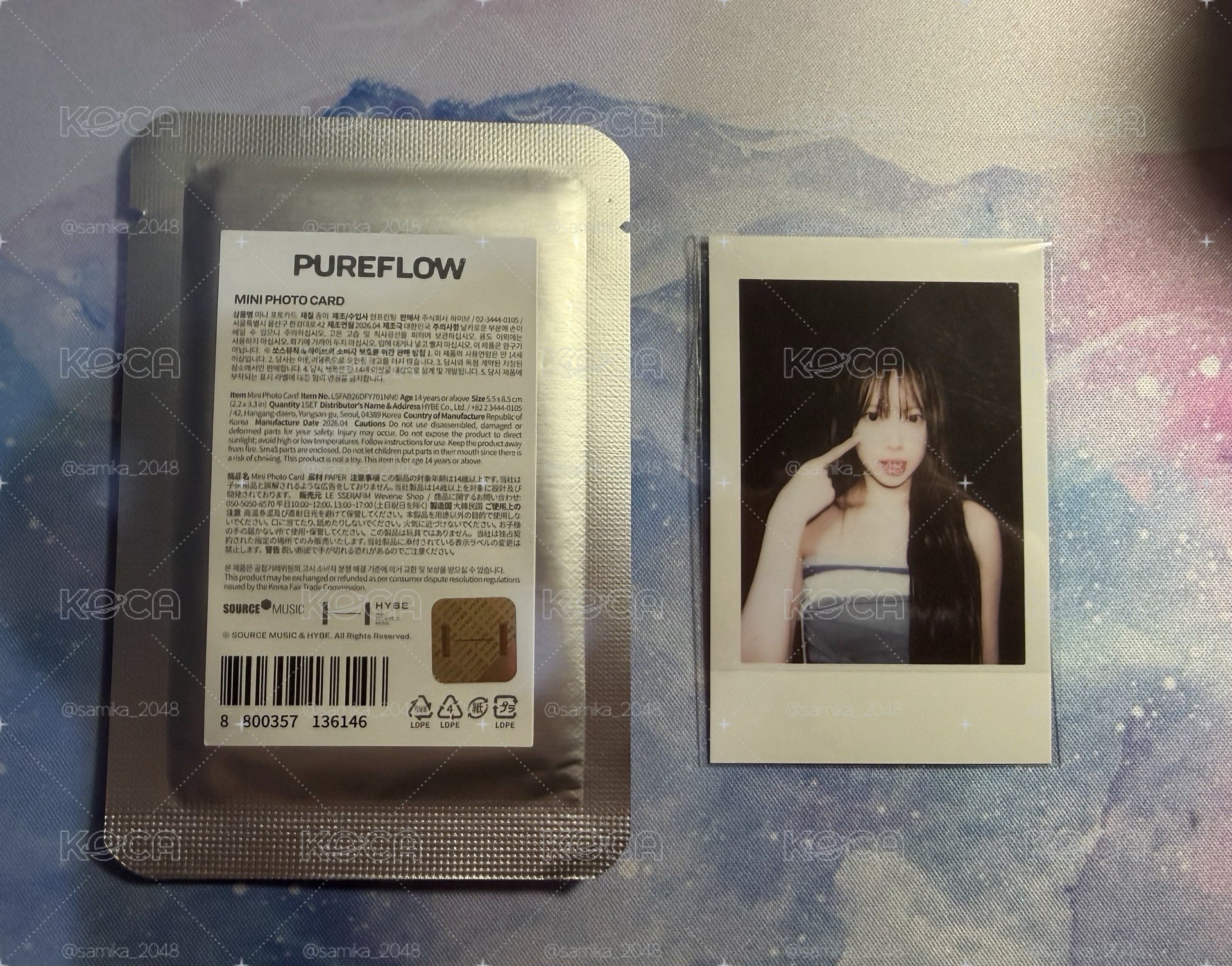 LE SSERAFIM PUREFLOW 未拆卡包&滿額卡恩採