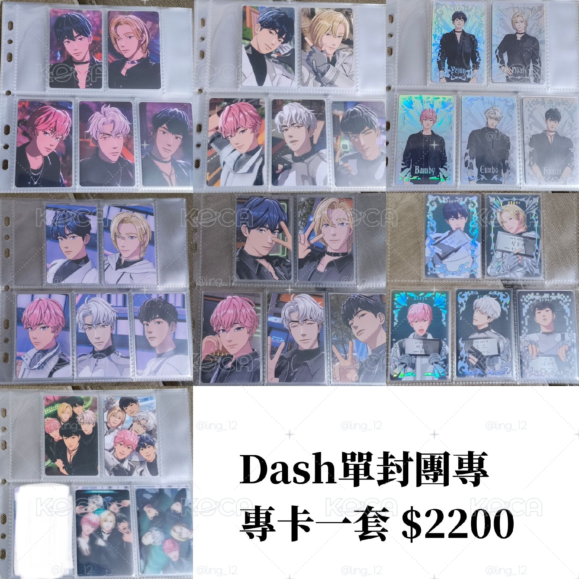 Dash單封團專專卡一套（+$300）