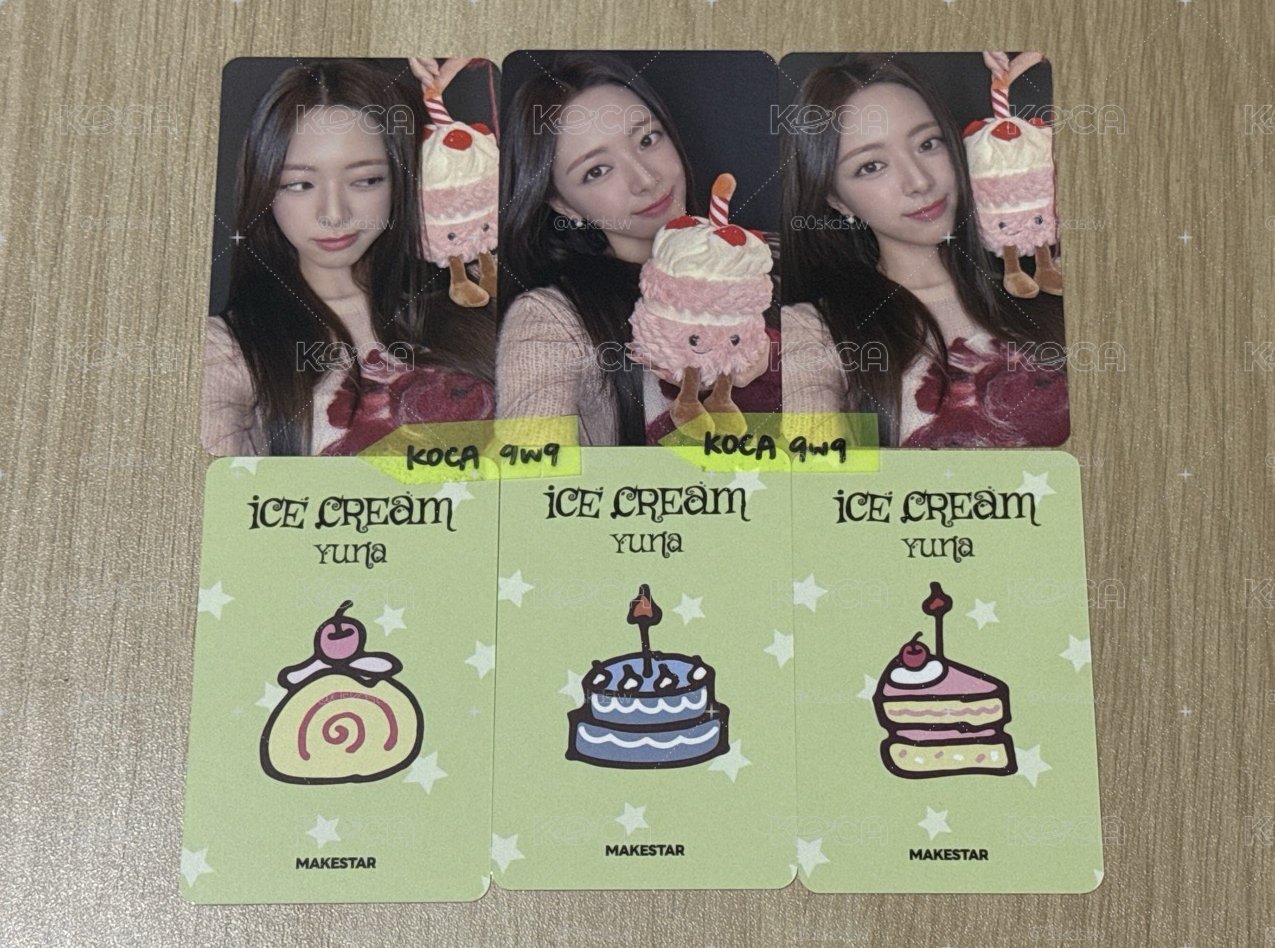 【套出】ITZY 有娜-Ice Cream ms 1.0線下簽售 特典卡