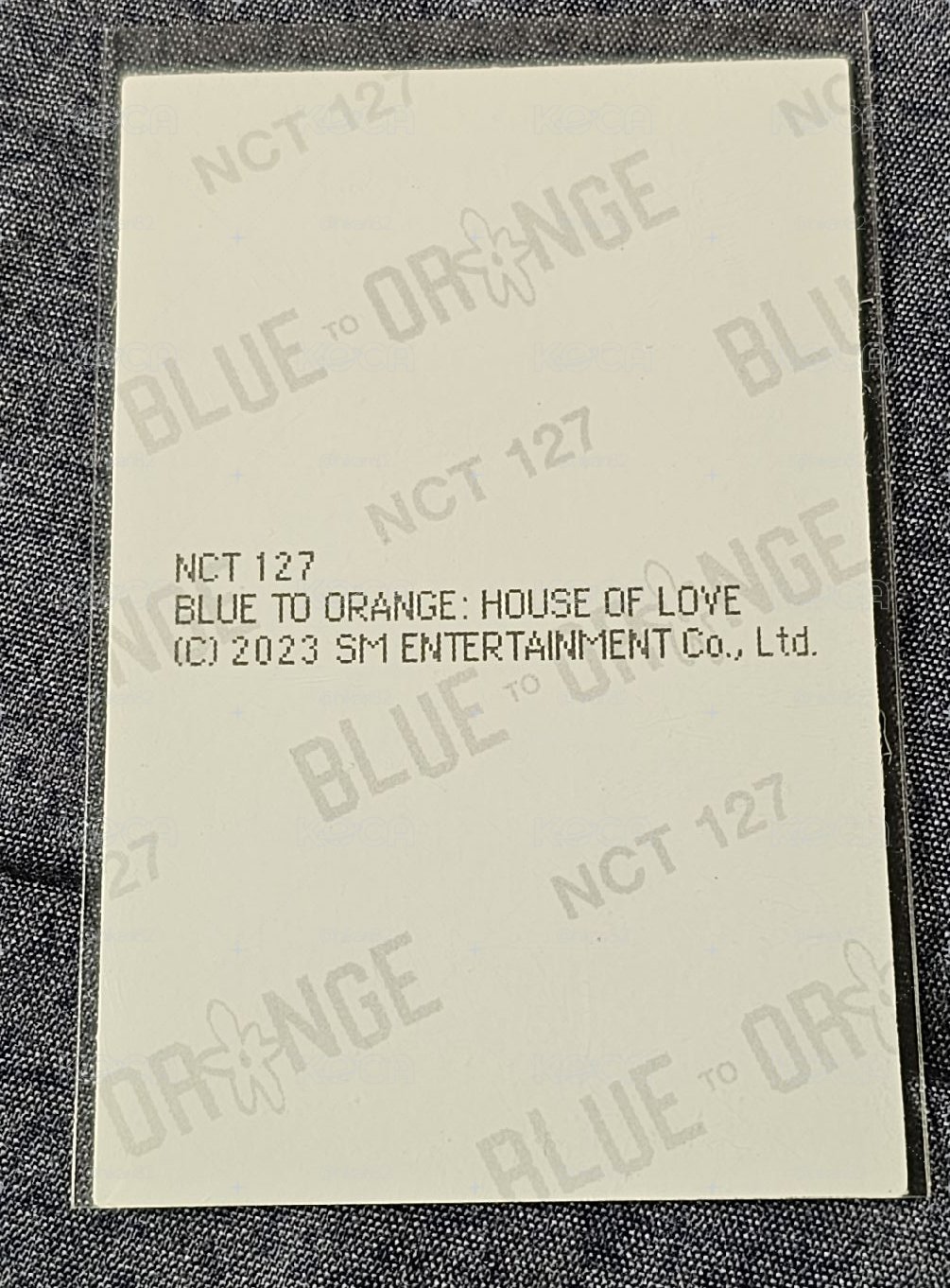 NCT 127 PHOTOBOOK [BLUE TO ORANGE : House of Love] JOHNNY 