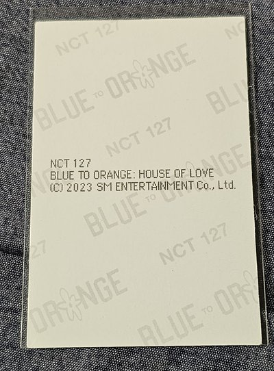 NCT 127 PHOTOBOOK [BLUE TO ORANGE : House of Love] JOHNNY 