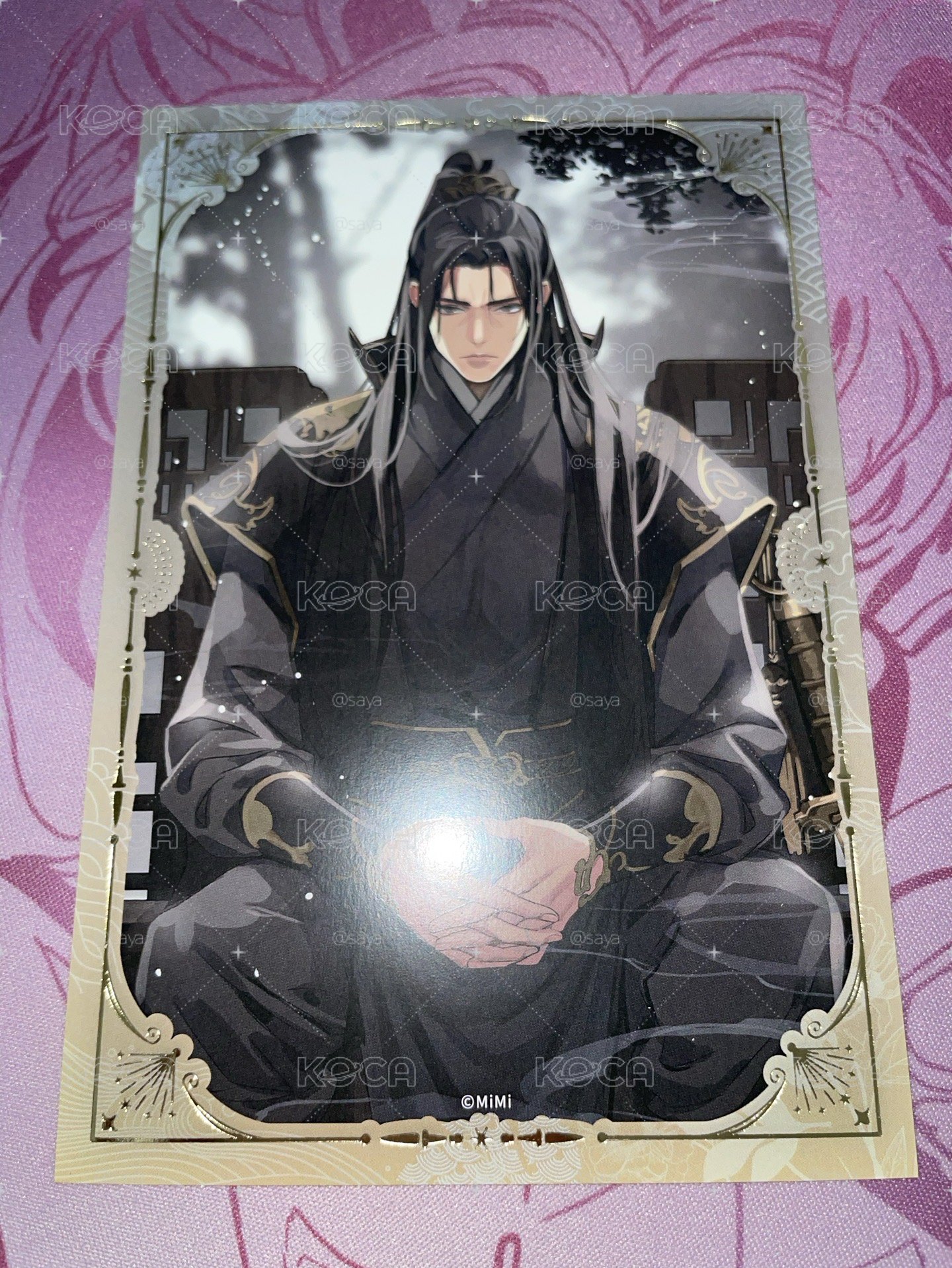 大河幻想ラジオドラマ魔道祖師 日本紀念展 箔押明信片 聶明玦