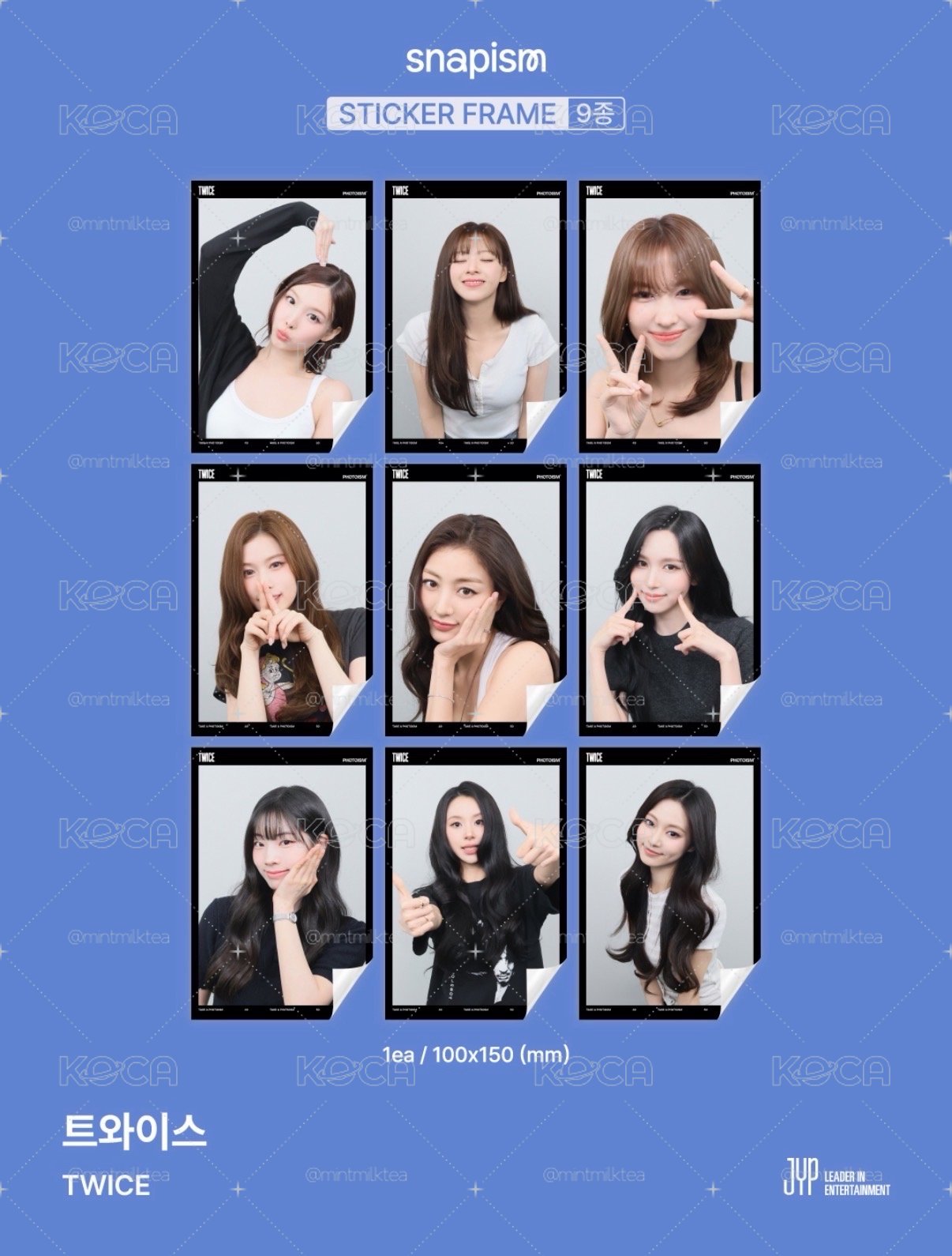 TWICE 10*15 Snapism大貼紙代印