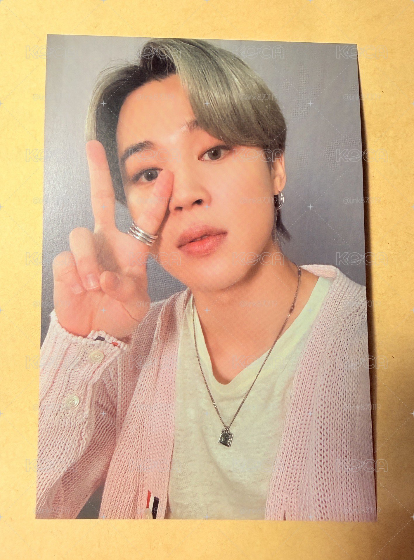 JIMIN MOTS7日專 FC 特典 明信片