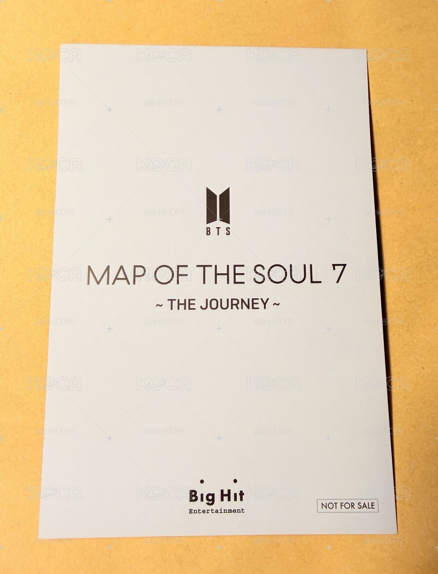 JIMIN MOTS7日專 FC 特典 明信片