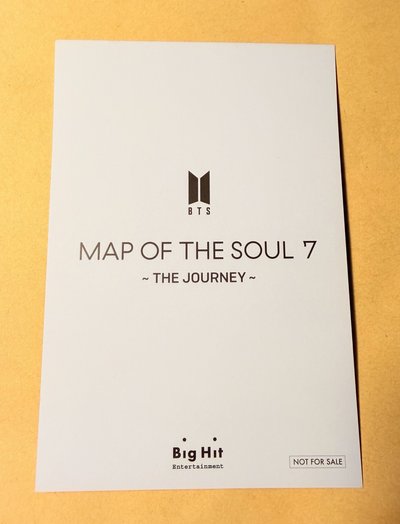 JIMIN MOTS7日專 FC 特典 明信片