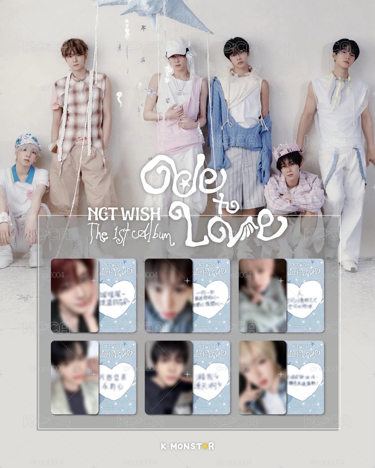 NCT WISH 1st album kmonster台北簽售卡