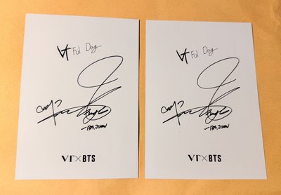 JIMIN VT 香水 代言 明信片