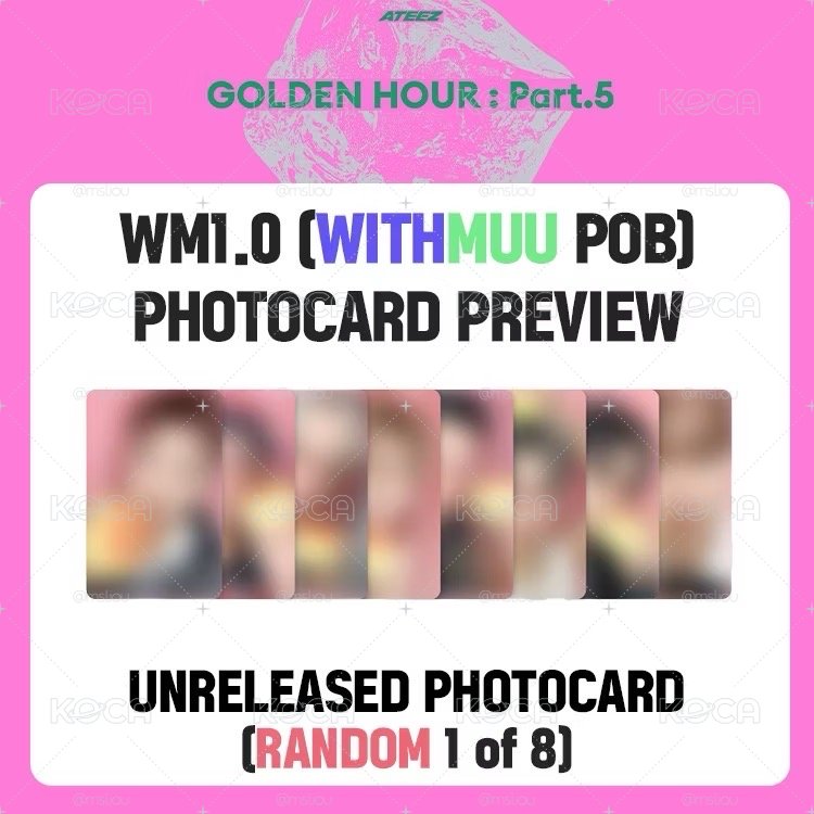 ATEEZ GH5 WITHMUU KEY CHAIN Ver.吊飾專+特典卡