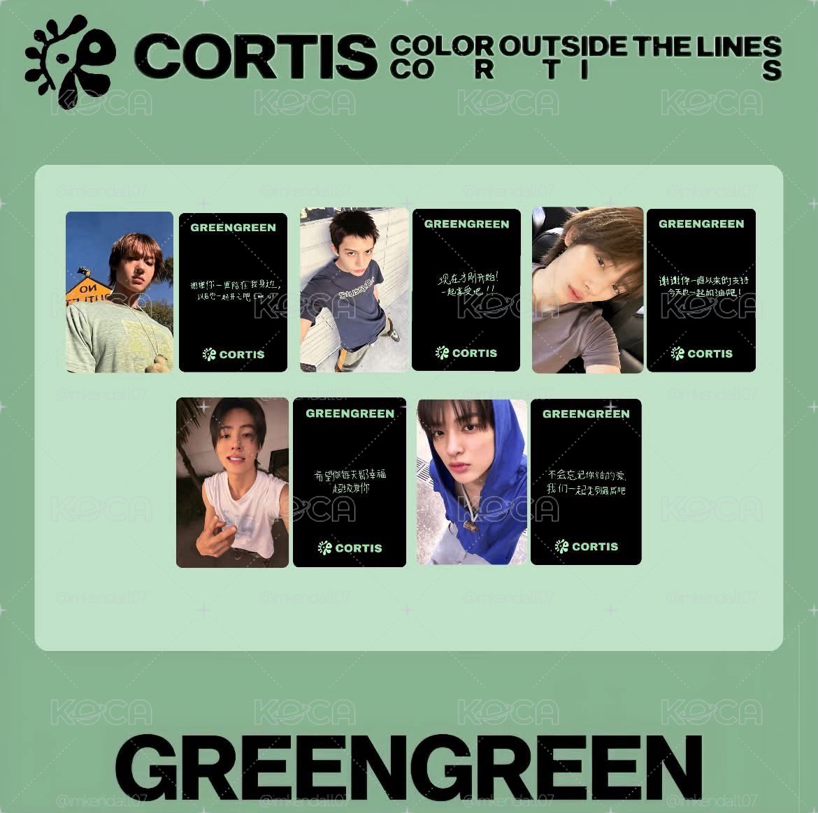 CORTIS 迷二 yzy 特典卡 中文卡背