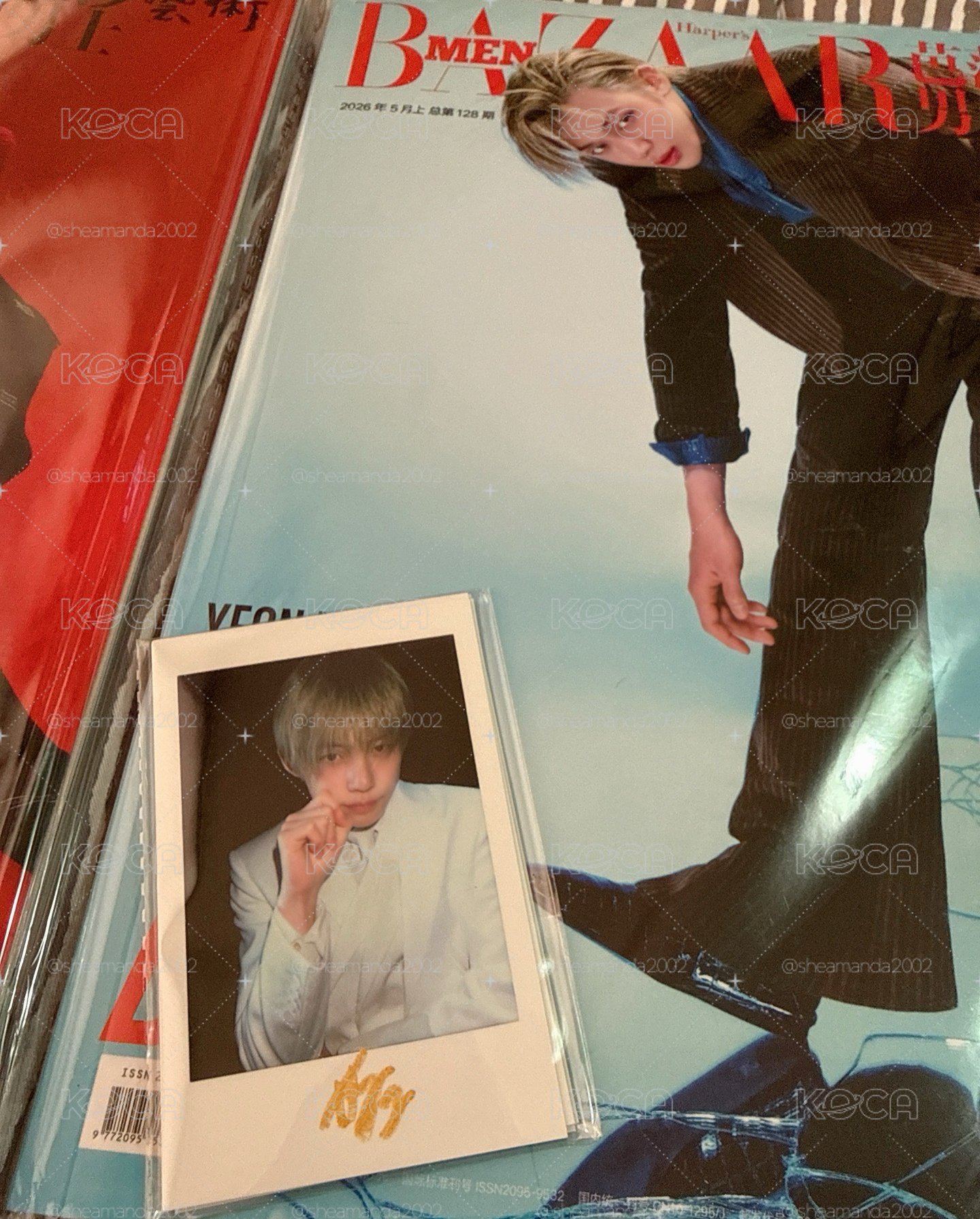 TXT YEONJUN 芭莎男士雜誌3本+拍立得一套（未拆）