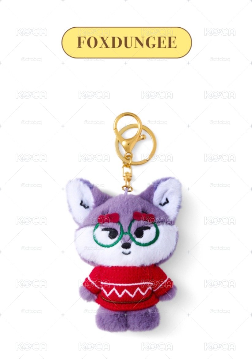 聖誕MINITEEN FOXDUNGEE 圓吊飾/鑰匙圈娃