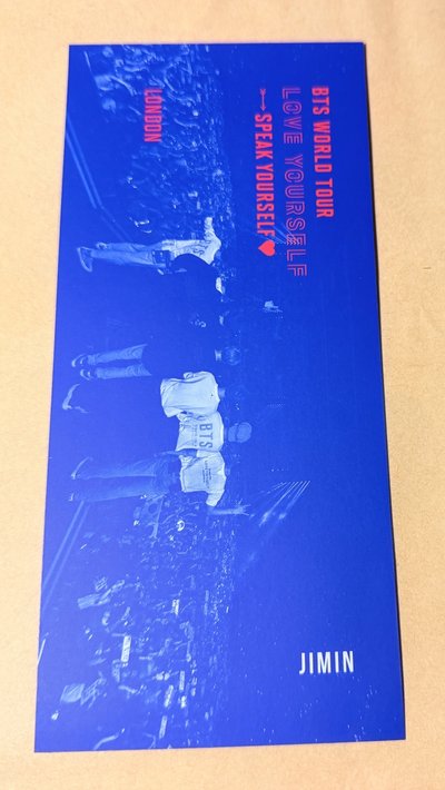 JIMIN SPEAK YOURSELF DVD 倫敦 書籤