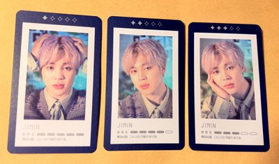 JIMIN 韓五期 訊息卡 星星卡