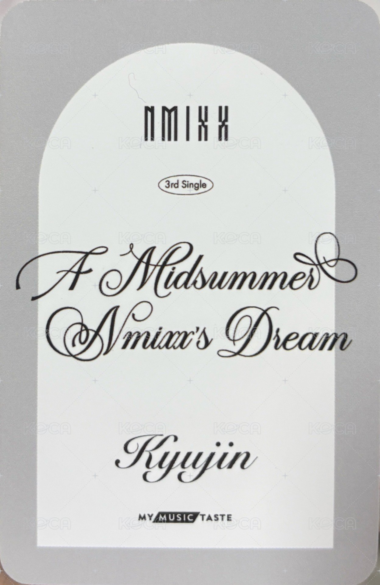 仲夏夜 mmt 預售 特典卡  背面