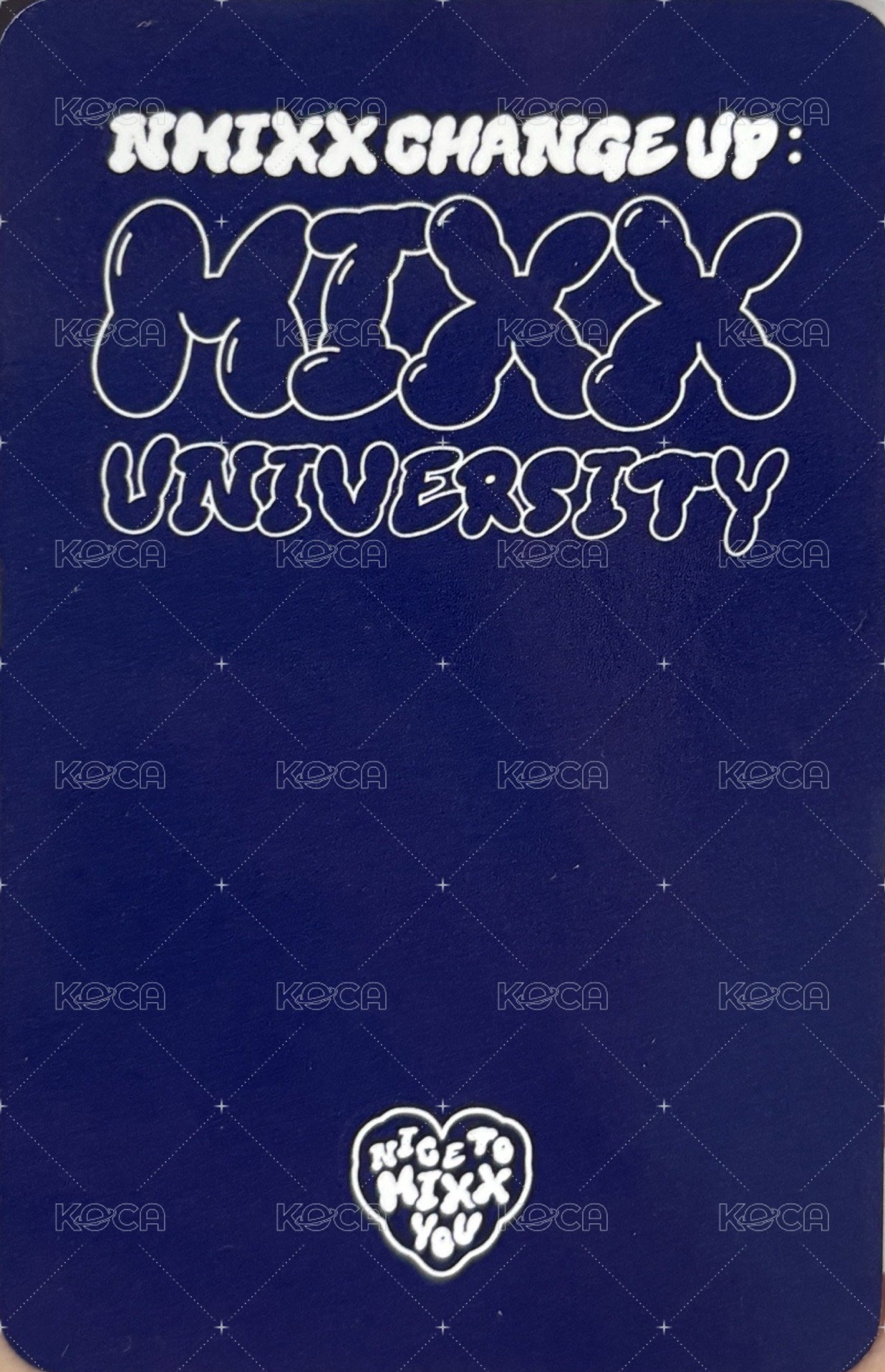 MIXX UNIVERSITY 周邊卡 球衣卡 背面