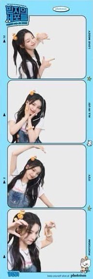 2024 FM photoism 快閃場限 人生四格卡 / 拍貼 藍底