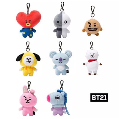 【BT21】絨毛鑰匙圈（初代全身款）RJ