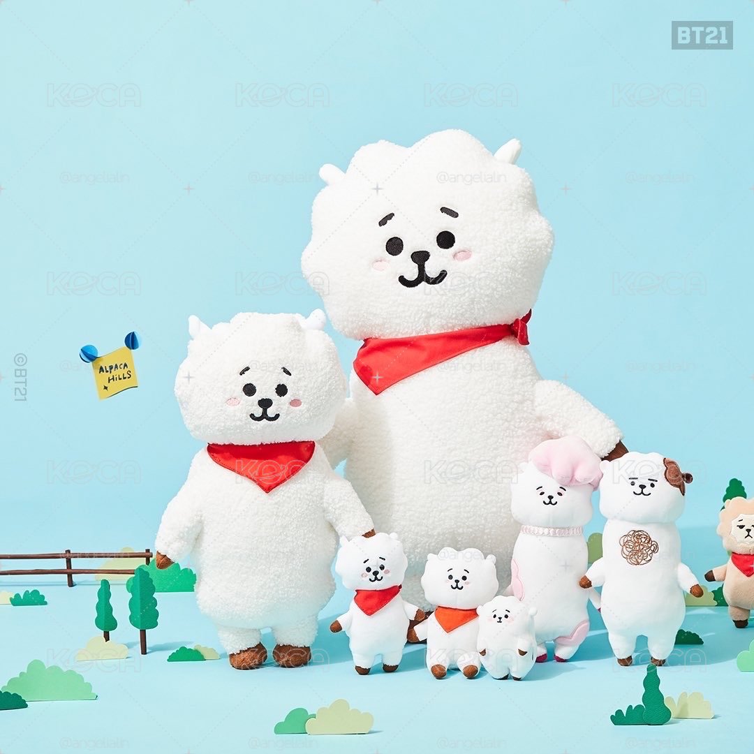 【BT21】絨毛鑰匙圈（初代全身款）RJ