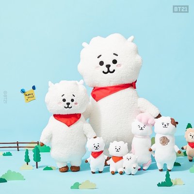 【BT21】絨毛鑰匙圈（初代全身款）RJ