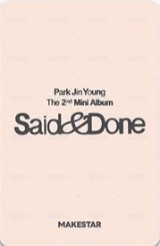 Said & Done ms 簽售卡  背面