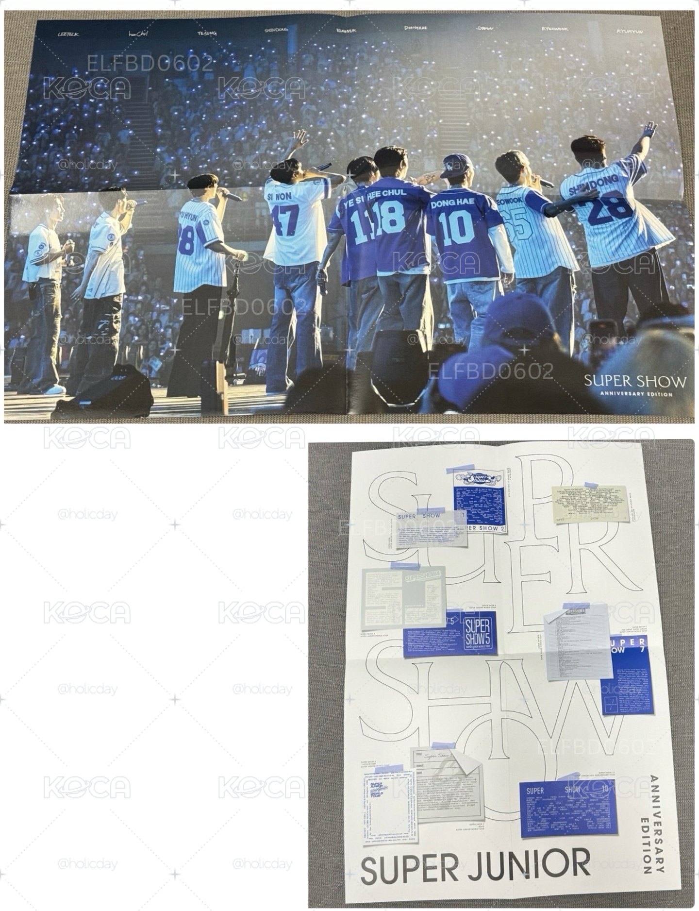 Super Show Anniversary Edition（曲目表海報+背影折疊海報）