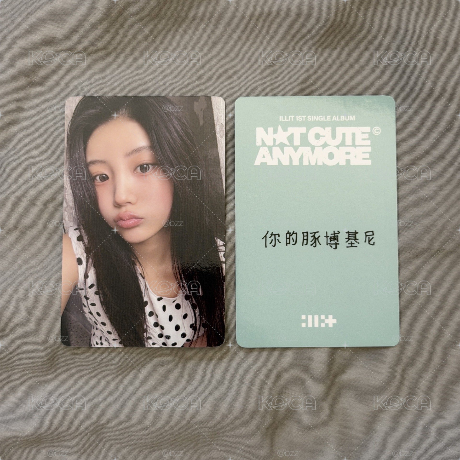 ILLIT yzy 5.0 Wonhee 中文卡背 簽售卡
