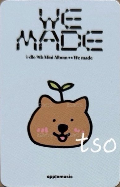 We made am 4.0 幸運卡 Crow ver.  手繪卡背 背面