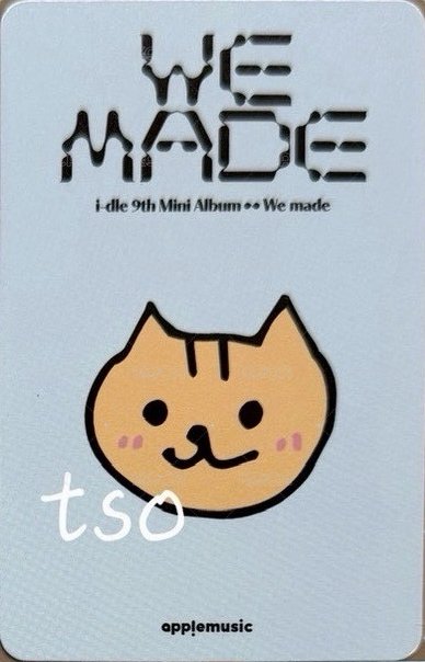We made am 4.0 幸運卡 Crow ver.  手繪卡背 背面