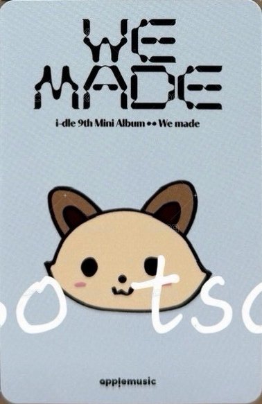 We made am 4.0 幸運卡 Crow ver.  手繪卡背 背面