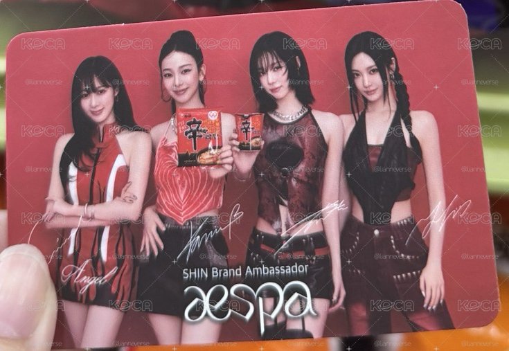 aespa辛拉麵團卡