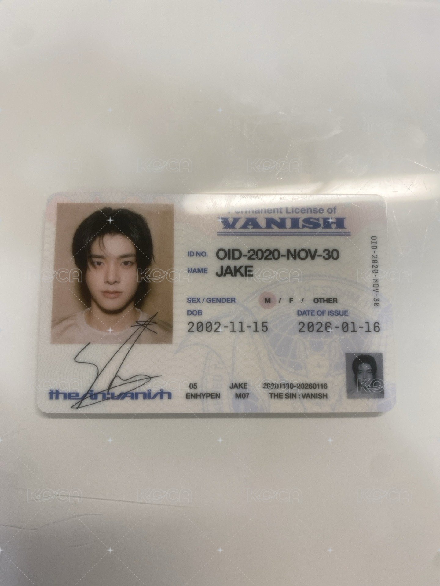 Jake 迷七id卡