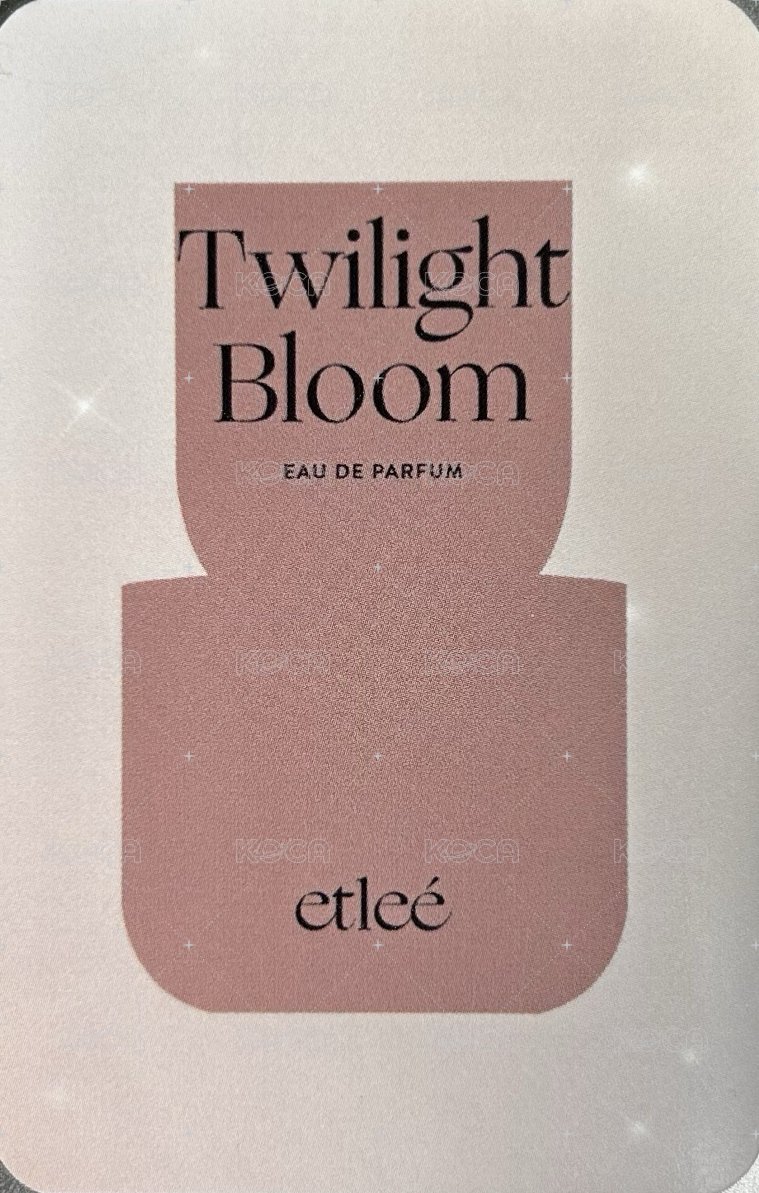 ETLEE 代言卡 香水卡 背面