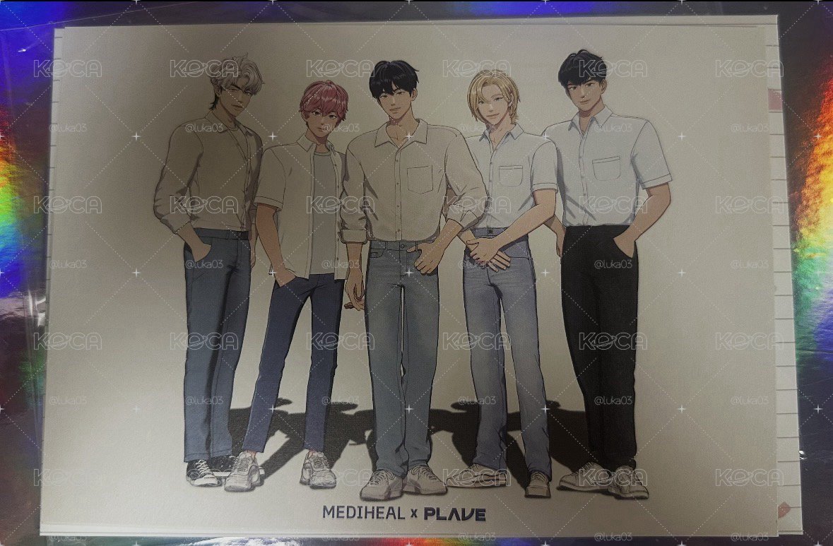 PLAVE x Mediheal 明信片