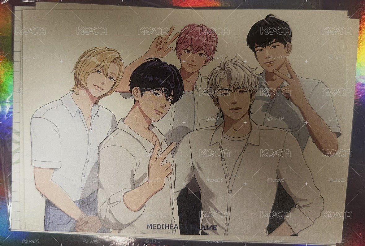 PLAVE x Mediheal 明信片